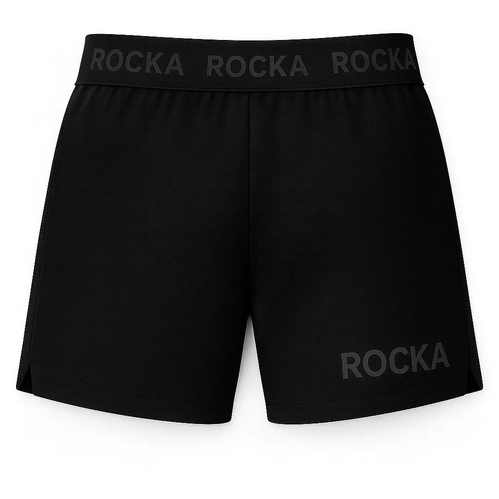 ROCKA Short VICTORY Hommes elastique - noir-gris - back.webp
