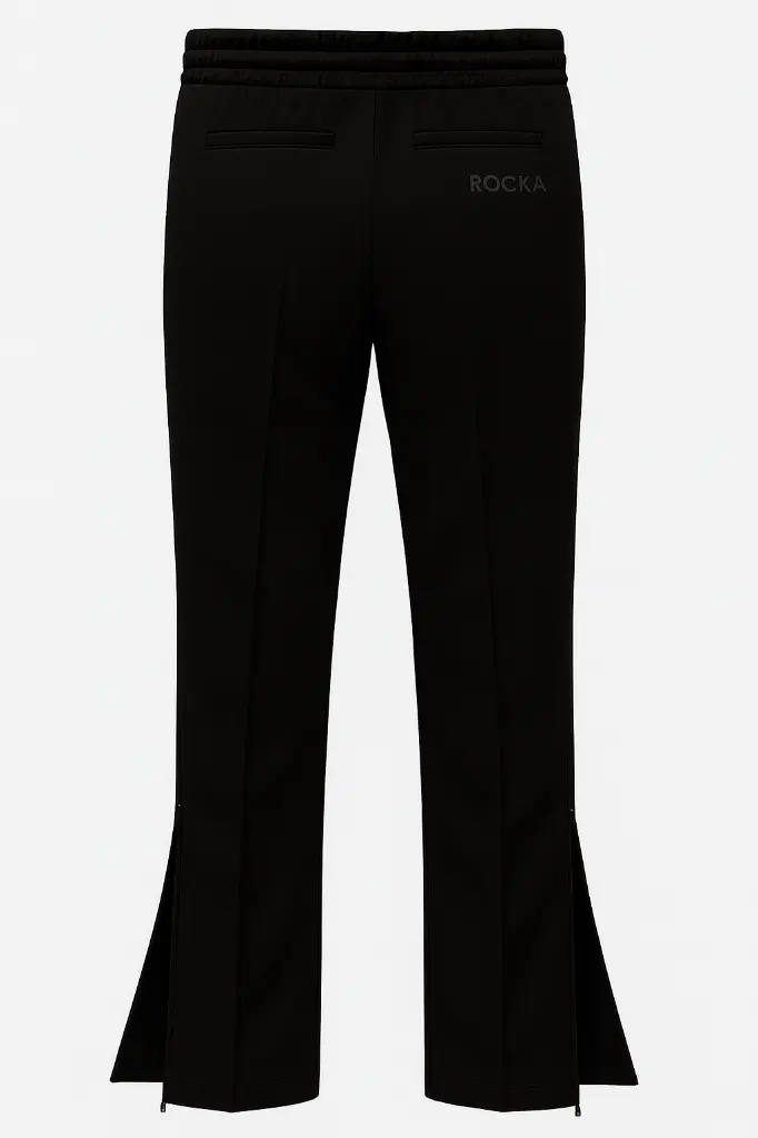 ROCKA Pantalon training Hommes noir-gris- bas large - plisé - back.webp