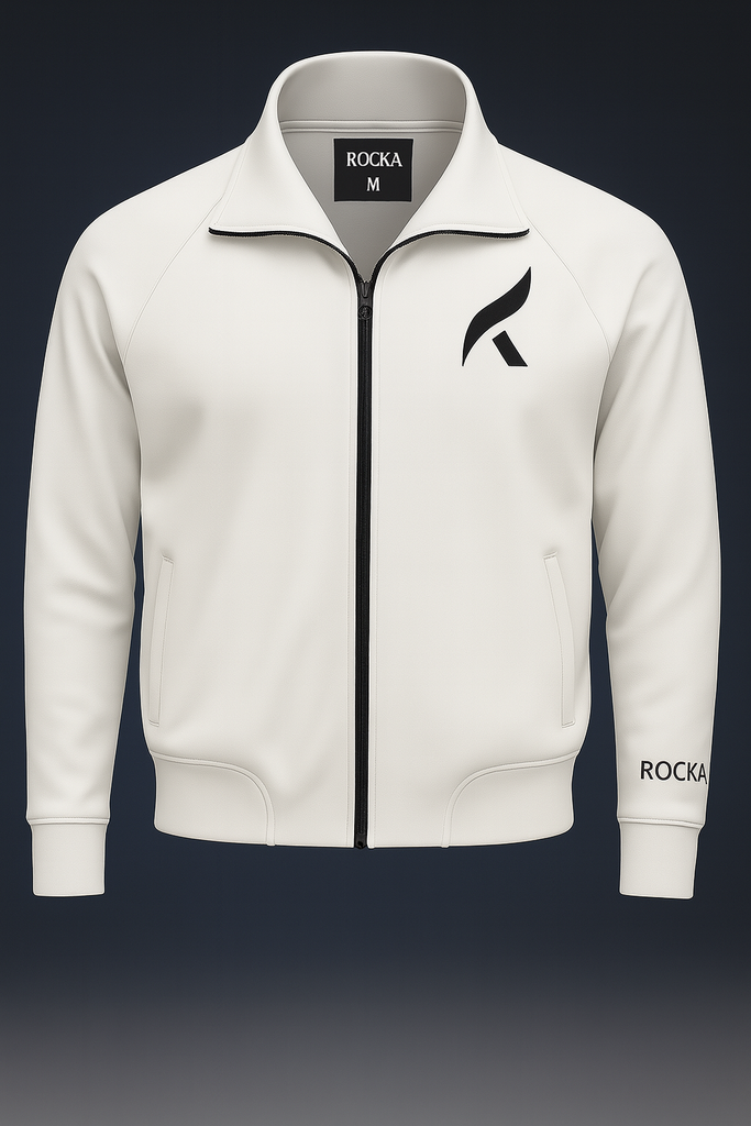 ROCKA Veste training HERITAGE  Femmes blanc-noir - front 1.png