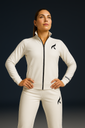 ROCKA Veste training HERITAGE Femmes blanc-noir -tirette noir - Alma 4.png