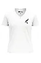 ROCKA T-shirt col V VICTORY  Femmes blanc-noir - front.webp