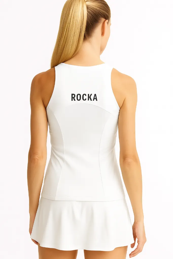 ROCKA Débardeur GLADIATOR  Femmes blanc-noir- back.webp